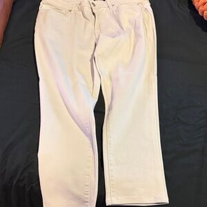 Fashion Nova Cream Slim Men Jeans